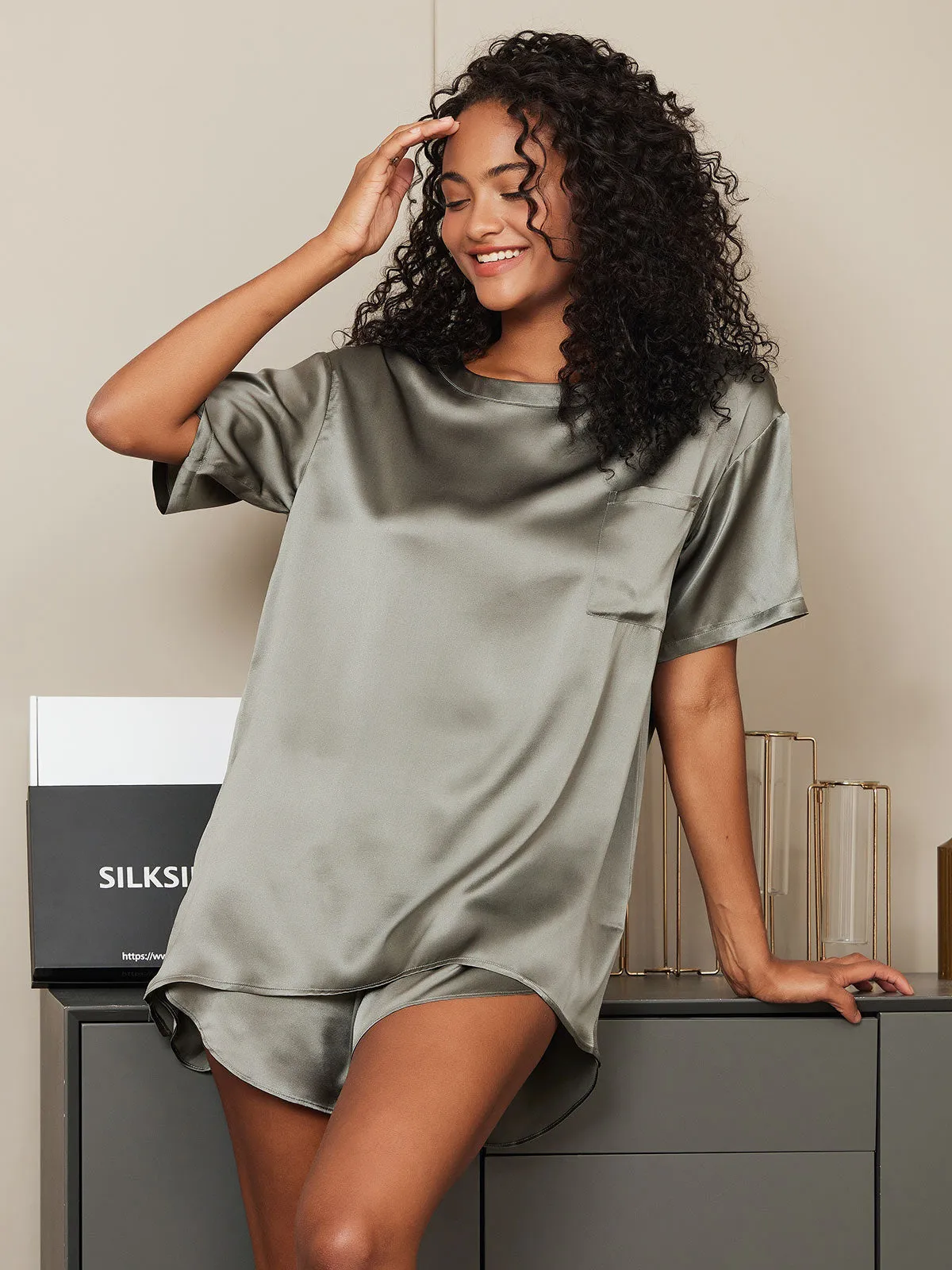 Norabel - Smooth Solid Elegance Woman's Pajama Set