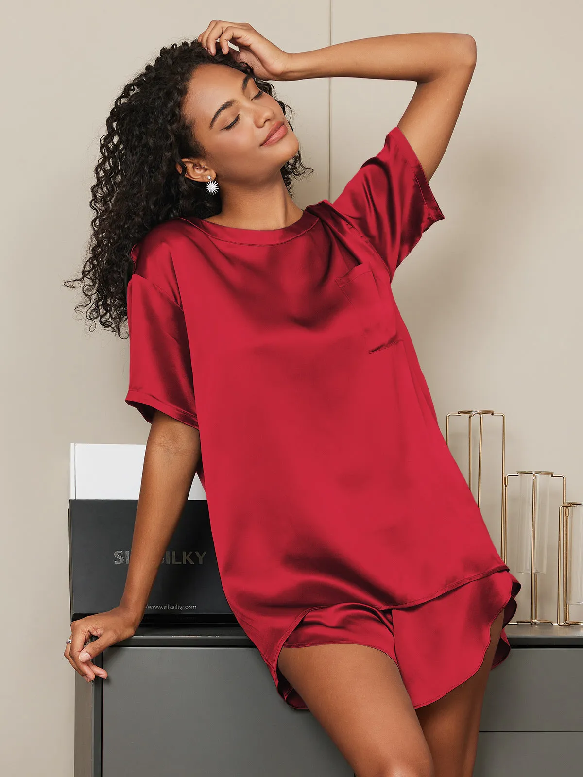 Norabel - Smooth Solid Elegance Woman's Pajama Set