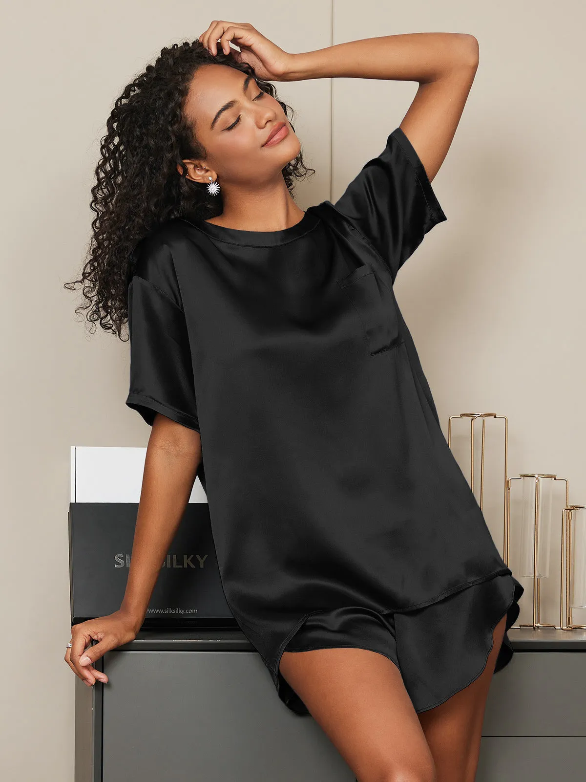 Norabel - Smooth Solid Elegance Woman's Pajama Set