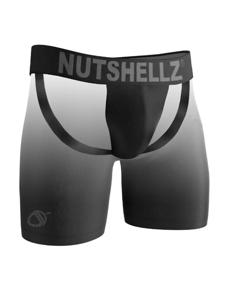Nutshellz® White Cock & Balls/Black Surround/Jock Combo/Adult/Level 1