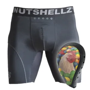 Nutshellz® White Cock & Balls/Black Surround/Jock Combo/Adult/Level 1
