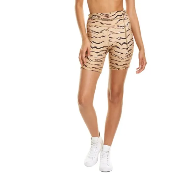 NWT WeWoreWhat x Revolve Animal Print Chain Bike Athletic Workout Run Shorts M