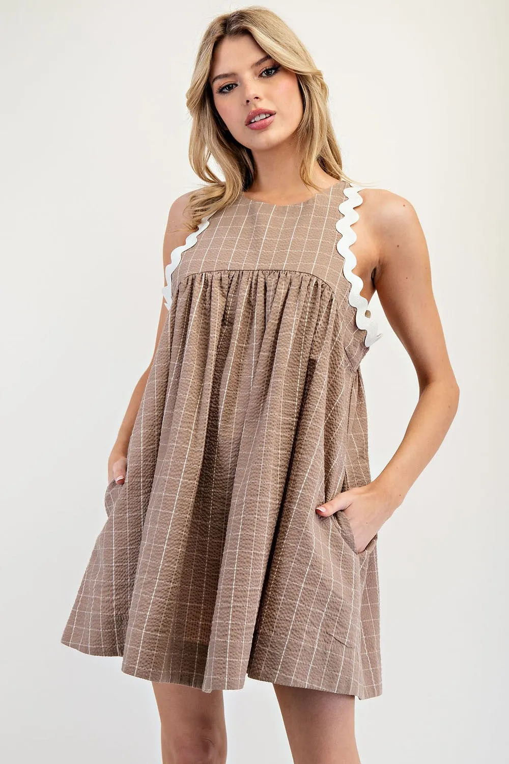 Olivia Plaid Sleeveless Dress