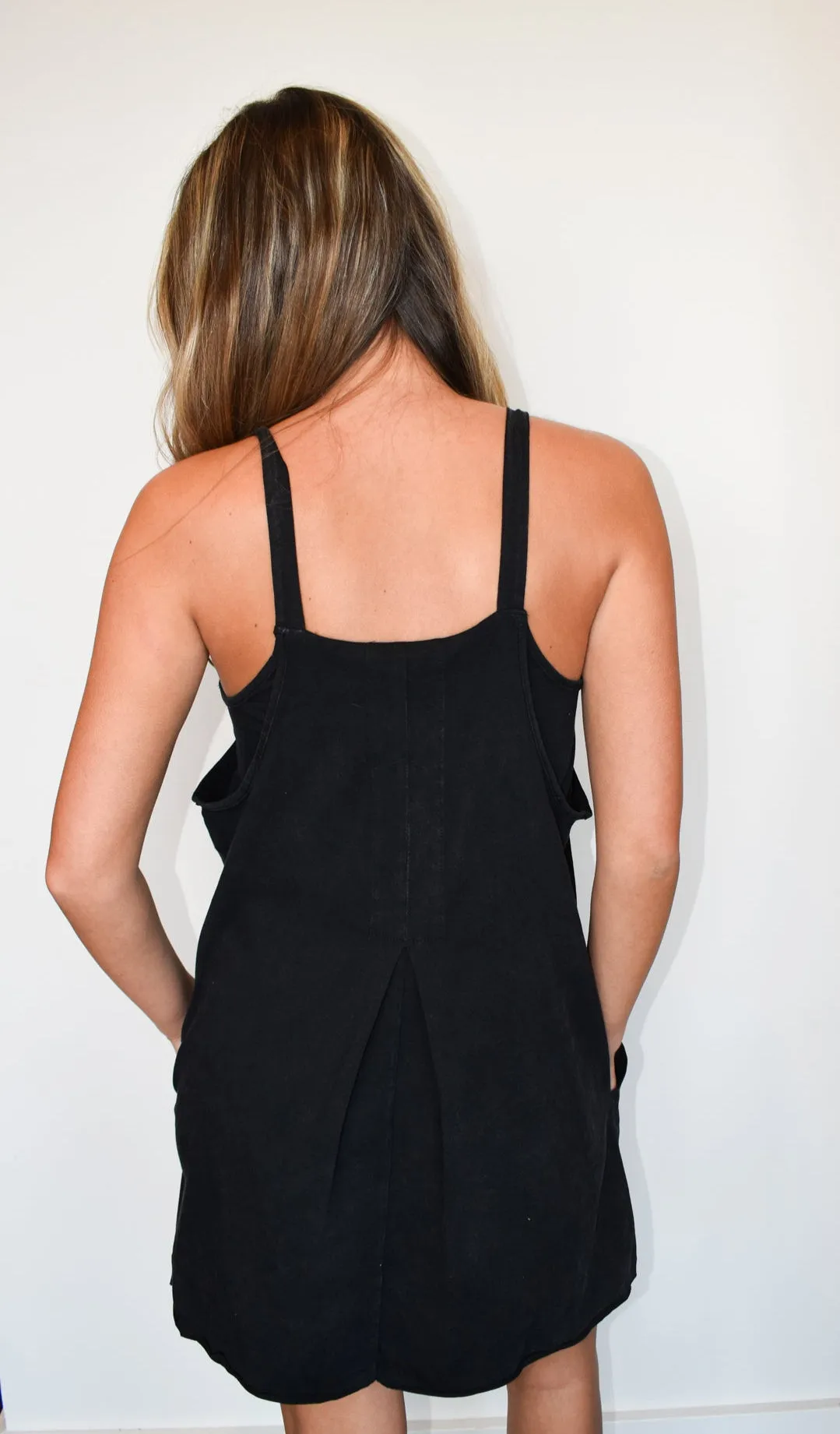 On The Go Athletic Dress- Black