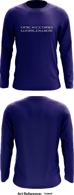 One Accord Worldwide Store 1 Core Men's LS Performance Tee - Tz4Mhf