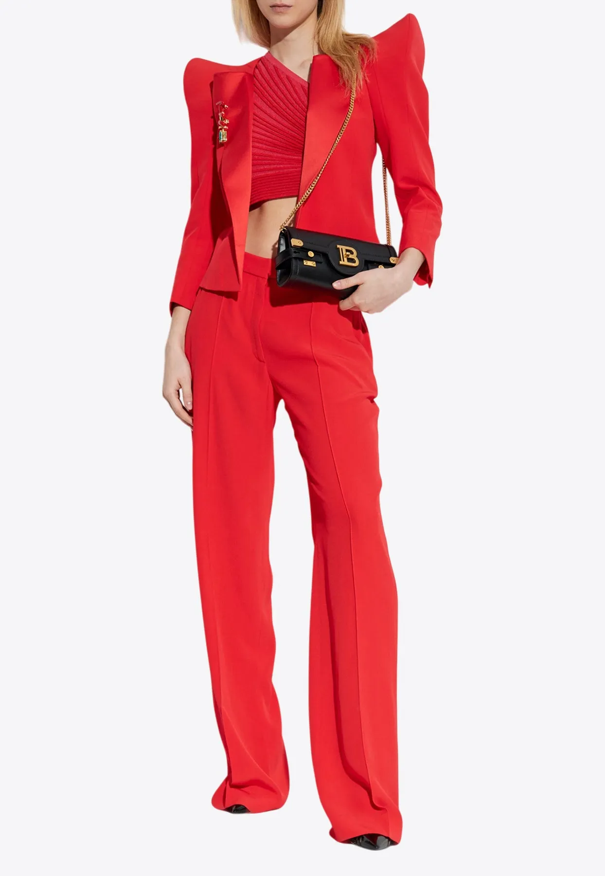 One-Shoulder Ruched Cropped Top