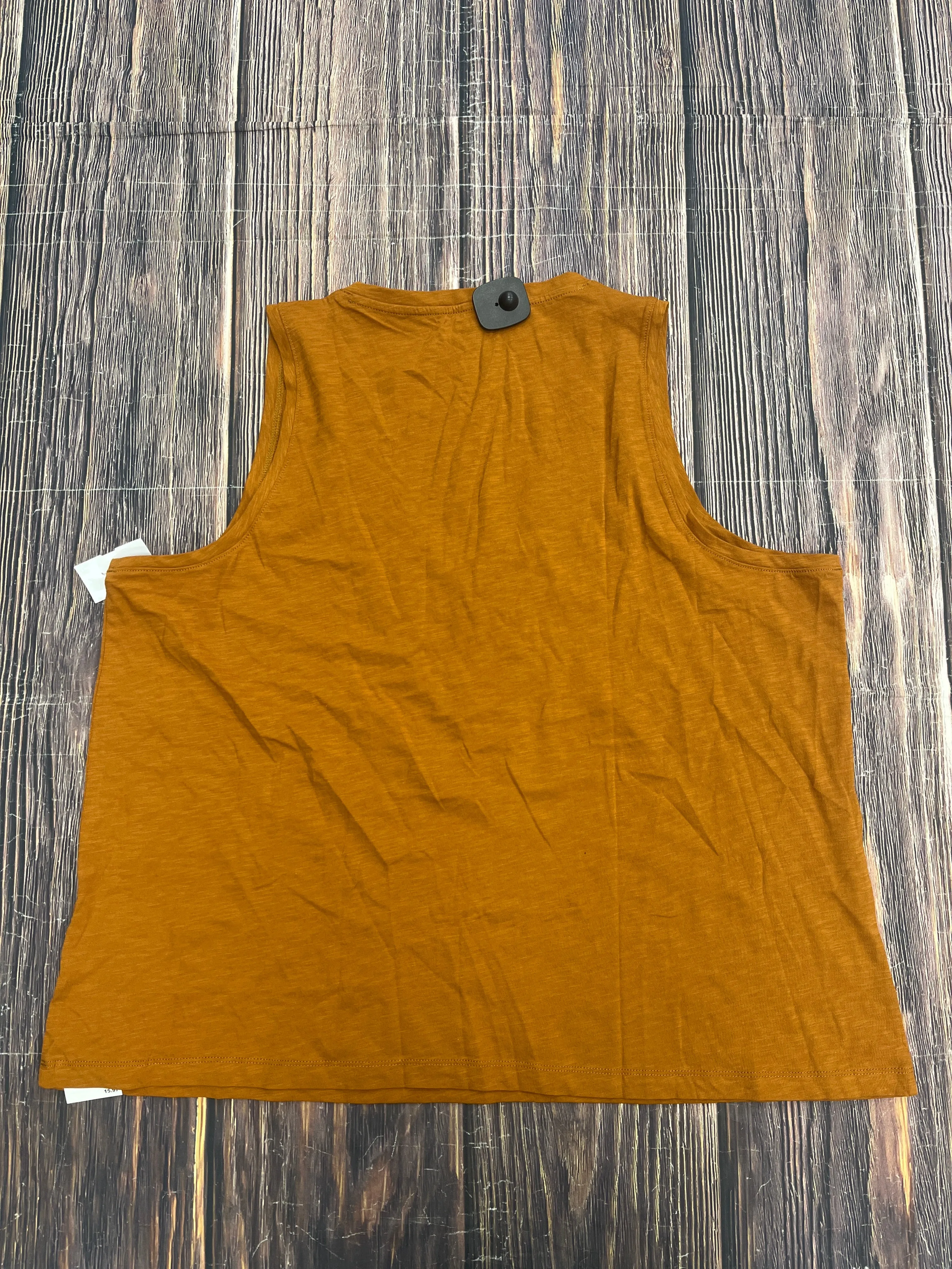Orange Top Sleeveless Madewell, Size 3x