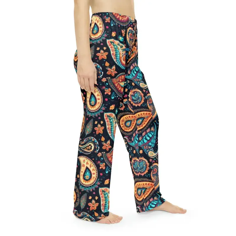 Paisley Pattern Pajama Pants for Cozy Queens