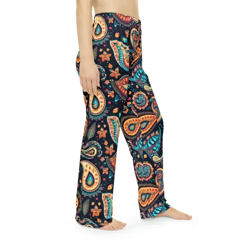 Paisley Pattern Pajama Pants for Cozy Queens