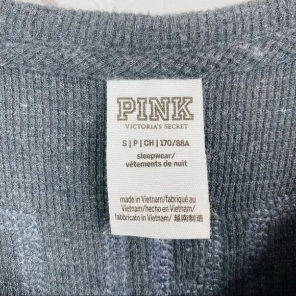 PINK Victoria's Secret Gray Bling One Piece Pajama