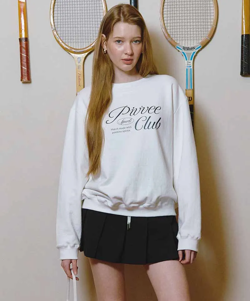 PIV'VEE Sports Club Sweatshirt - Cloud White
