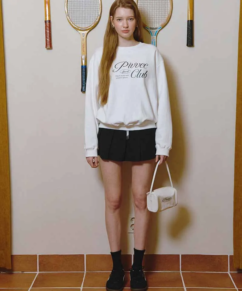 PIV'VEE Sports Club Sweatshirt - Cloud White