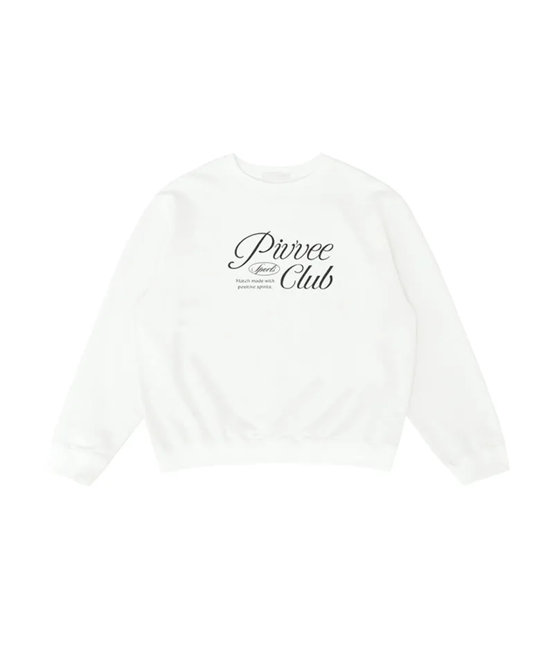 PIV'VEE Sports Club Sweatshirt - Cloud White