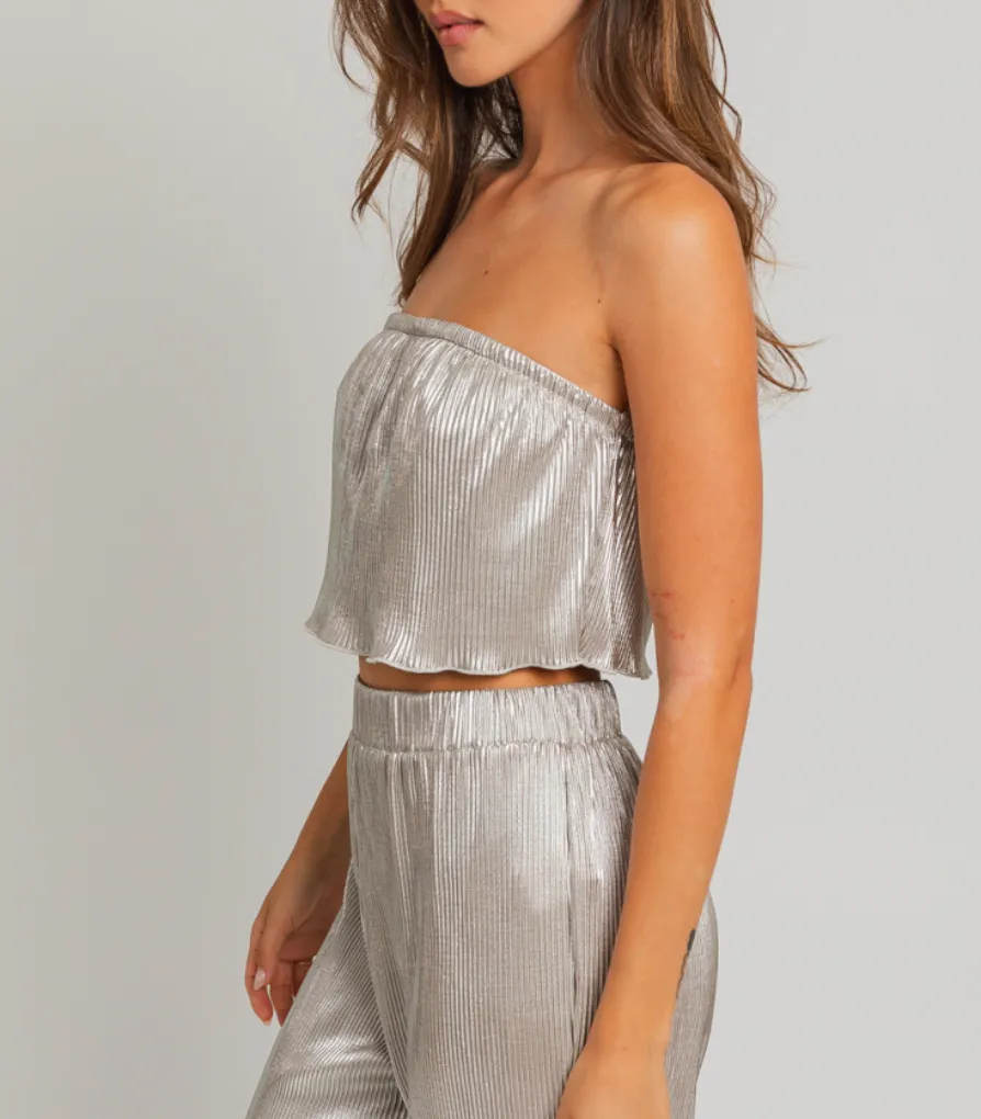 Pleated Tube Top