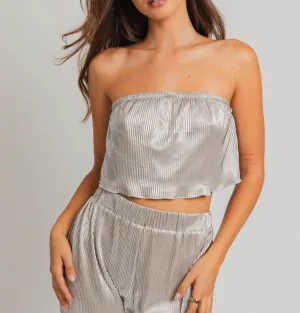 Pleated Tube Top
