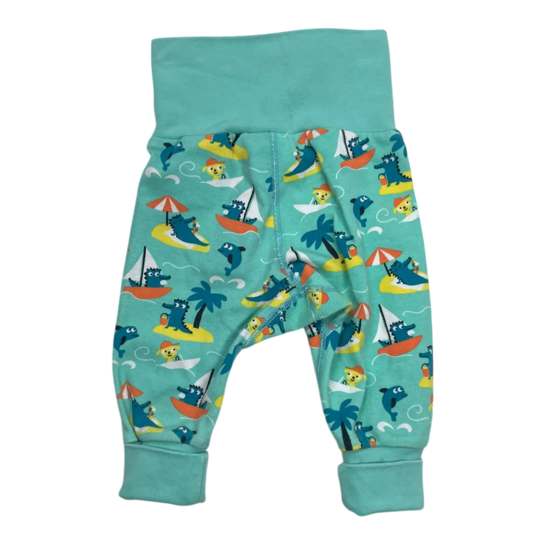 Polarn O. Pyret baby pants, aqua blue | 56cm