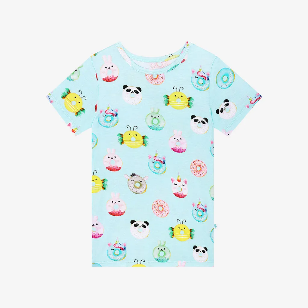 Posh Peanut Donuts Basic Short Sleeve & Short Length Pajama