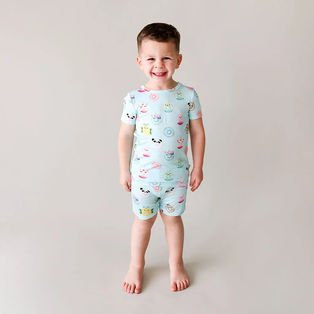 Posh Peanut Donuts Basic Short Sleeve & Short Length Pajama