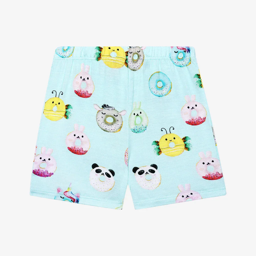 Posh Peanut Donuts Basic Short Sleeve & Short Length Pajama