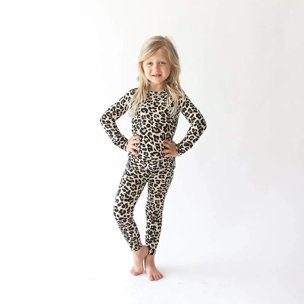 Posh Peanut Lana Leopard Tan-L/S Basic Loungewear