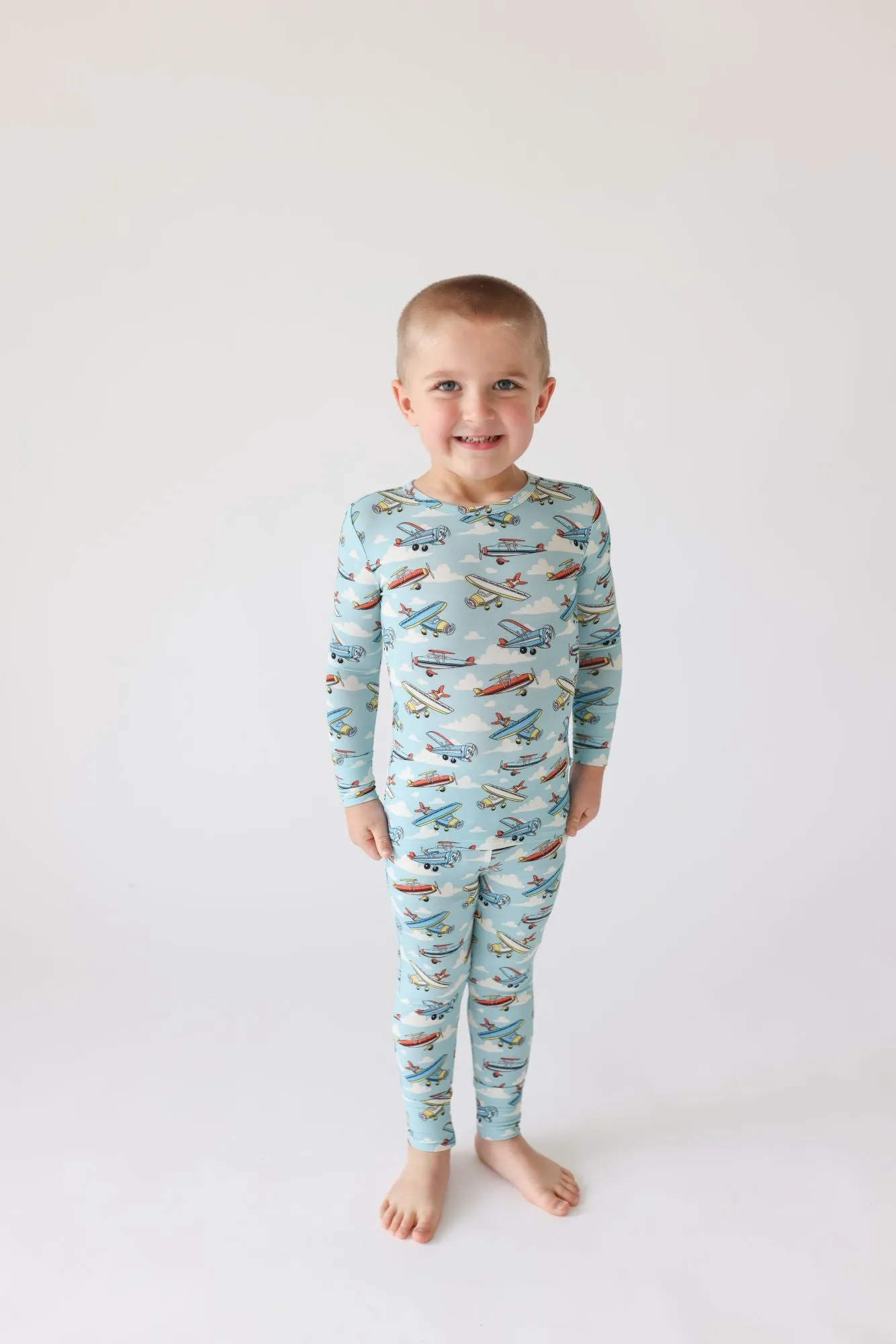 Posh Peanut Posh Planes Classic Pajama Set