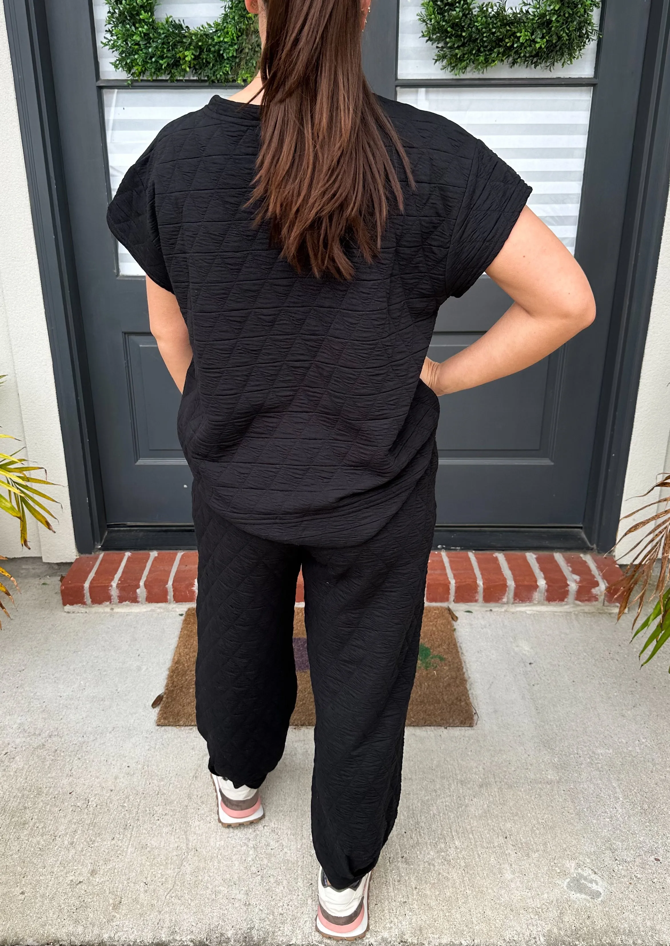 Quilted Loungewear Set - Pants