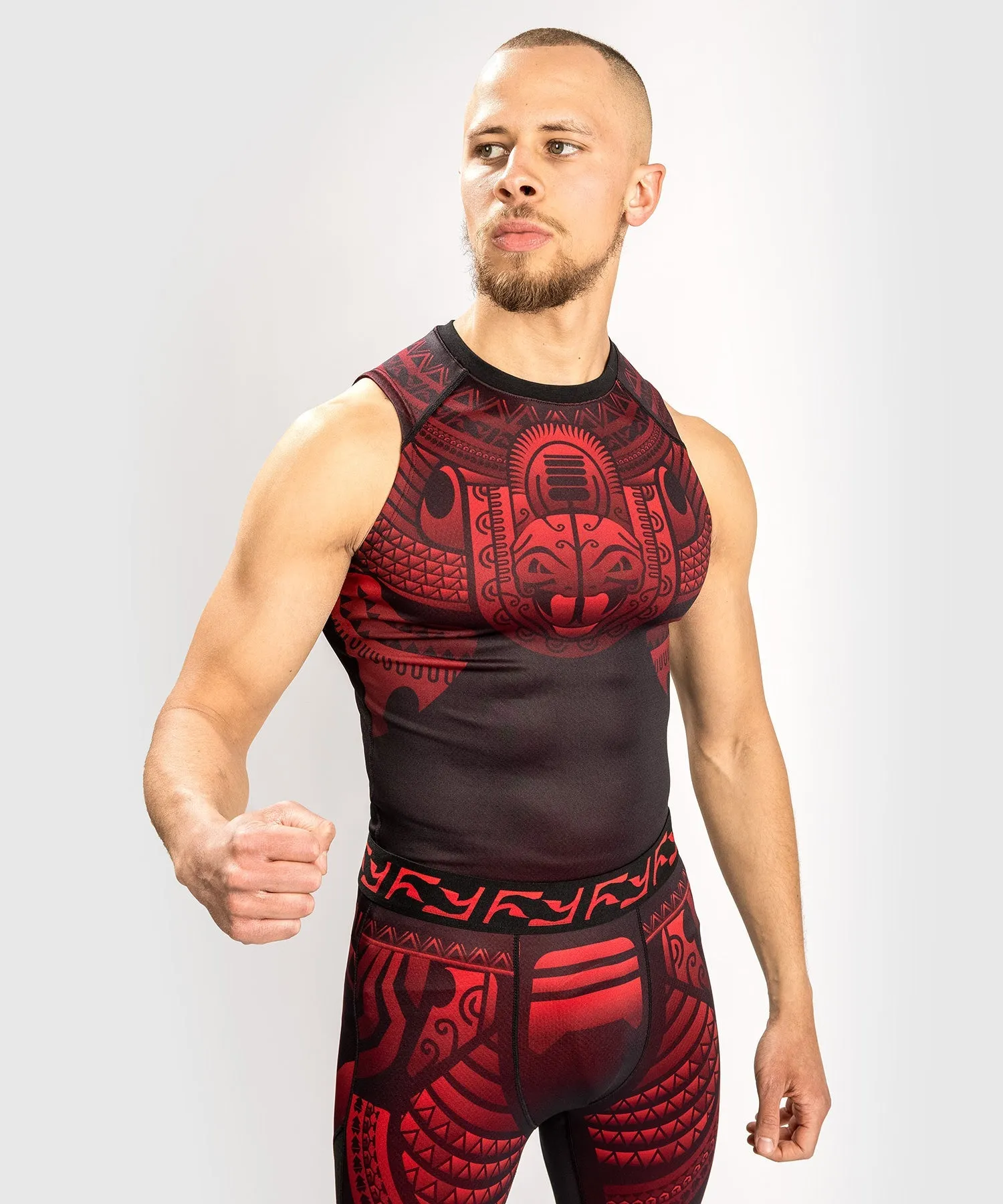 Rashguard Venum Nakahi - Sans Manche - Noir/Rouge
