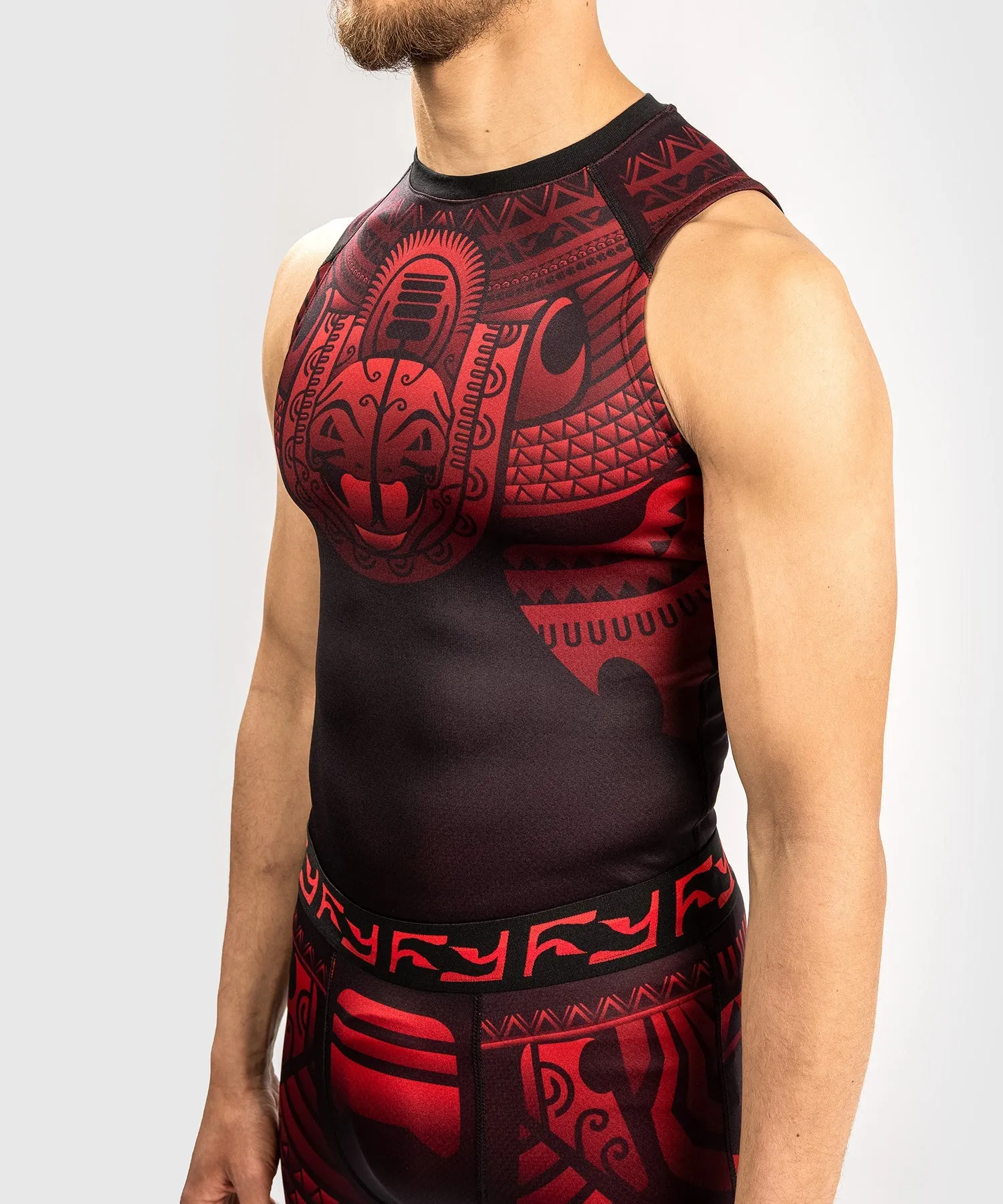 Rashguard Venum Nakahi - Sans Manche - Noir/Rouge