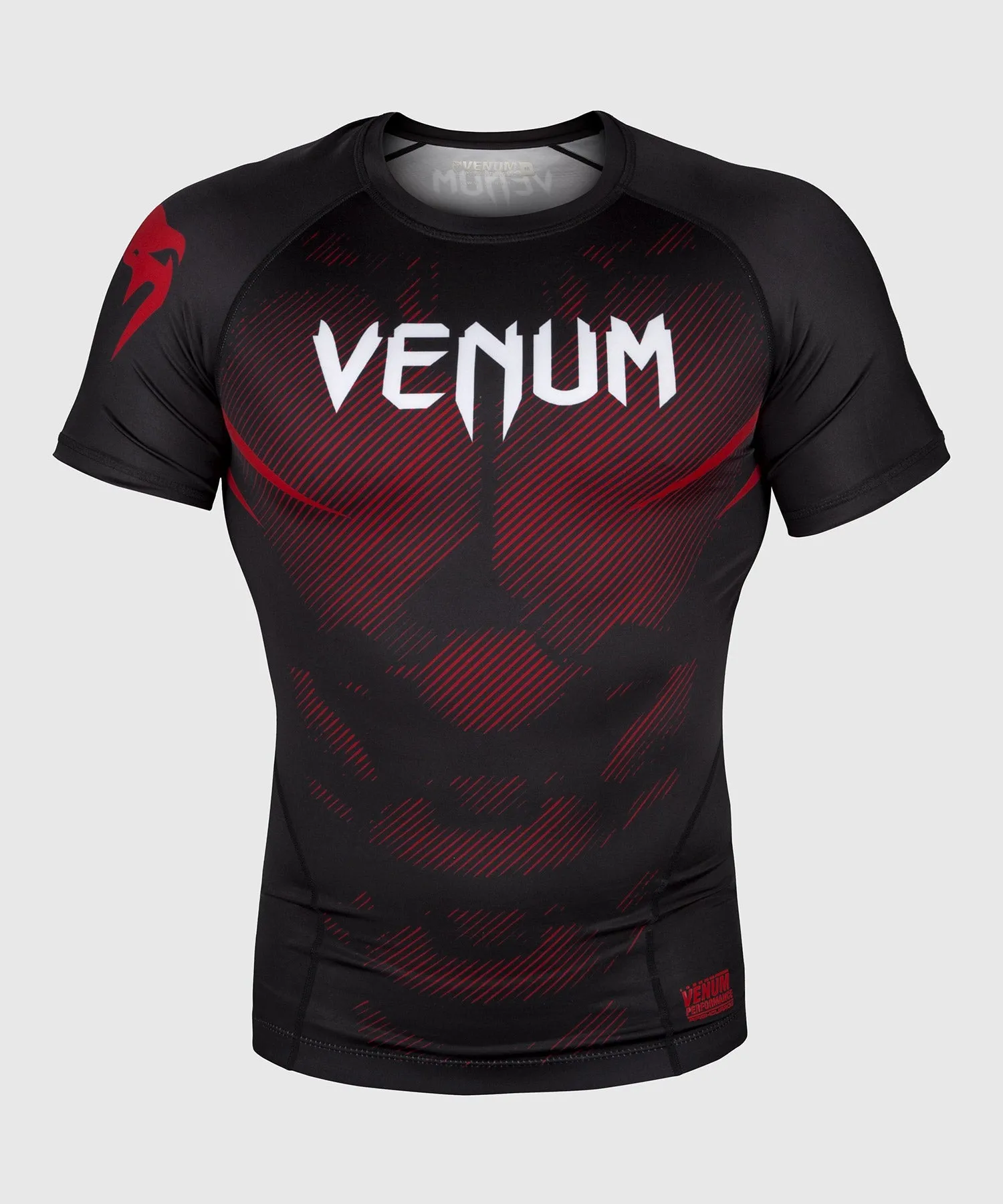 Rashguard Venum NoGi 2.0 - Manches courtes Approuvé IBJJF - Noir