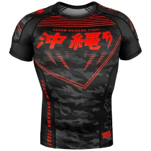 Rashguard Venum Okinawa 2.0 - Manches courtes - Noir/Rouge