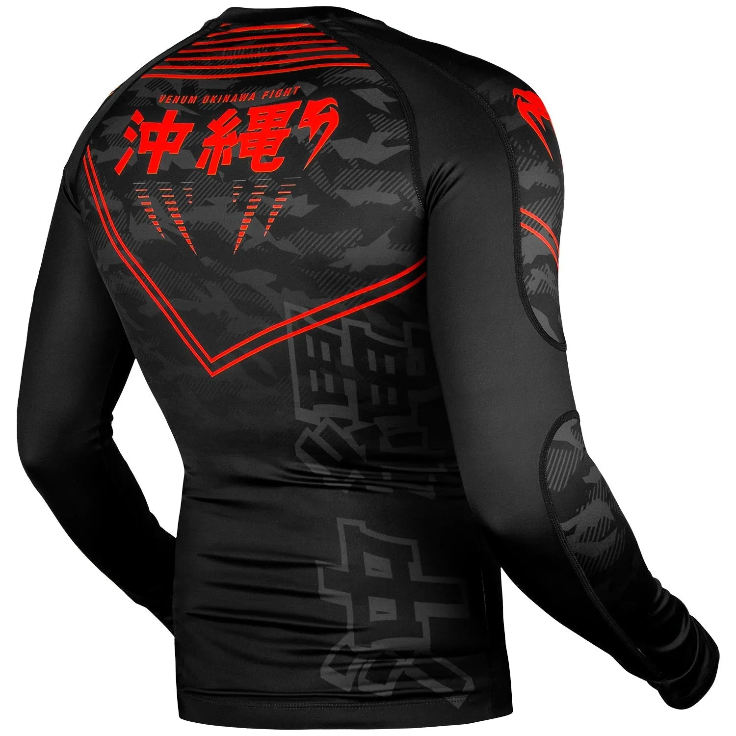 Rashguard Venum Okinawa 2.0 - Manches Longues - Noir/Rouge