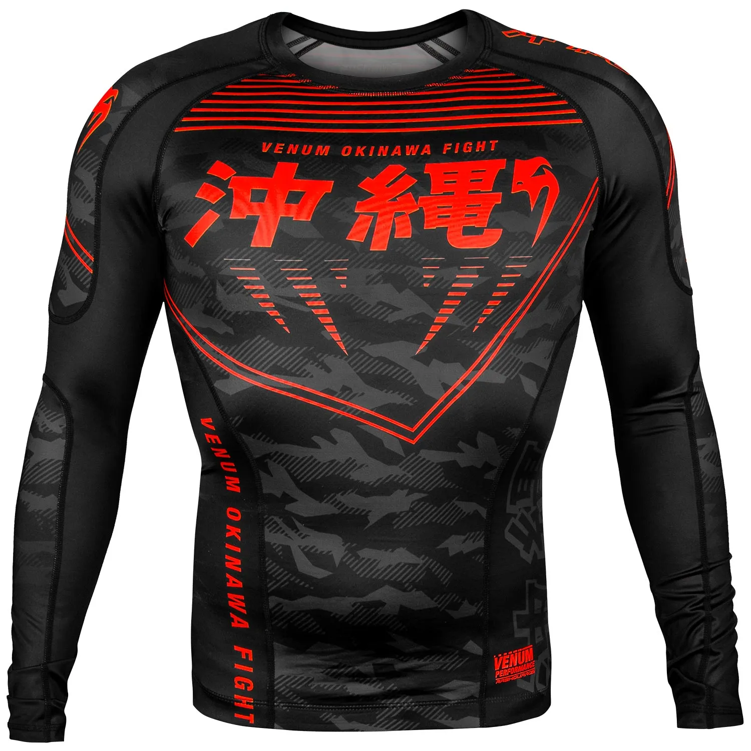 Rashguard Venum Okinawa 2.0 - Manches Longues - Noir/Rouge