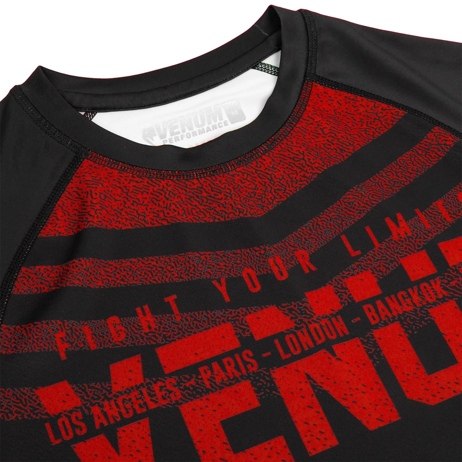 Rashguard Venum Signature - Manches courtes - Noir/Rouge