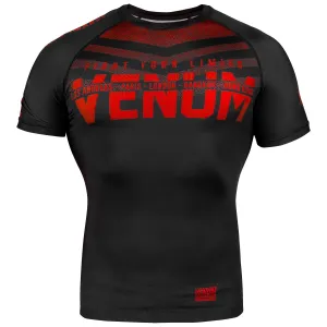 Rashguard Venum Signature - Manches courtes - Noir/Rouge