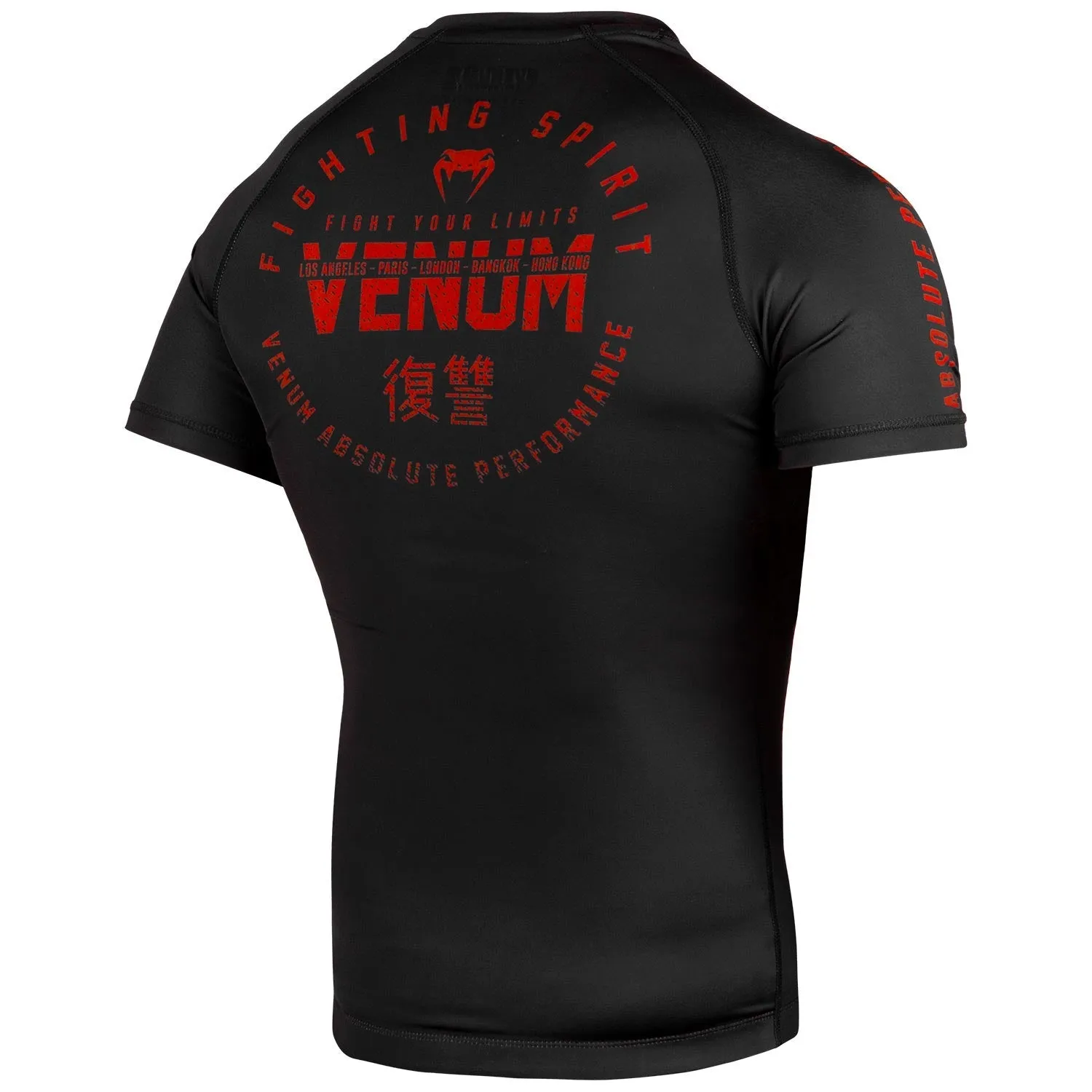 Rashguard Venum Signature - Manches courtes - Noir/Rouge
