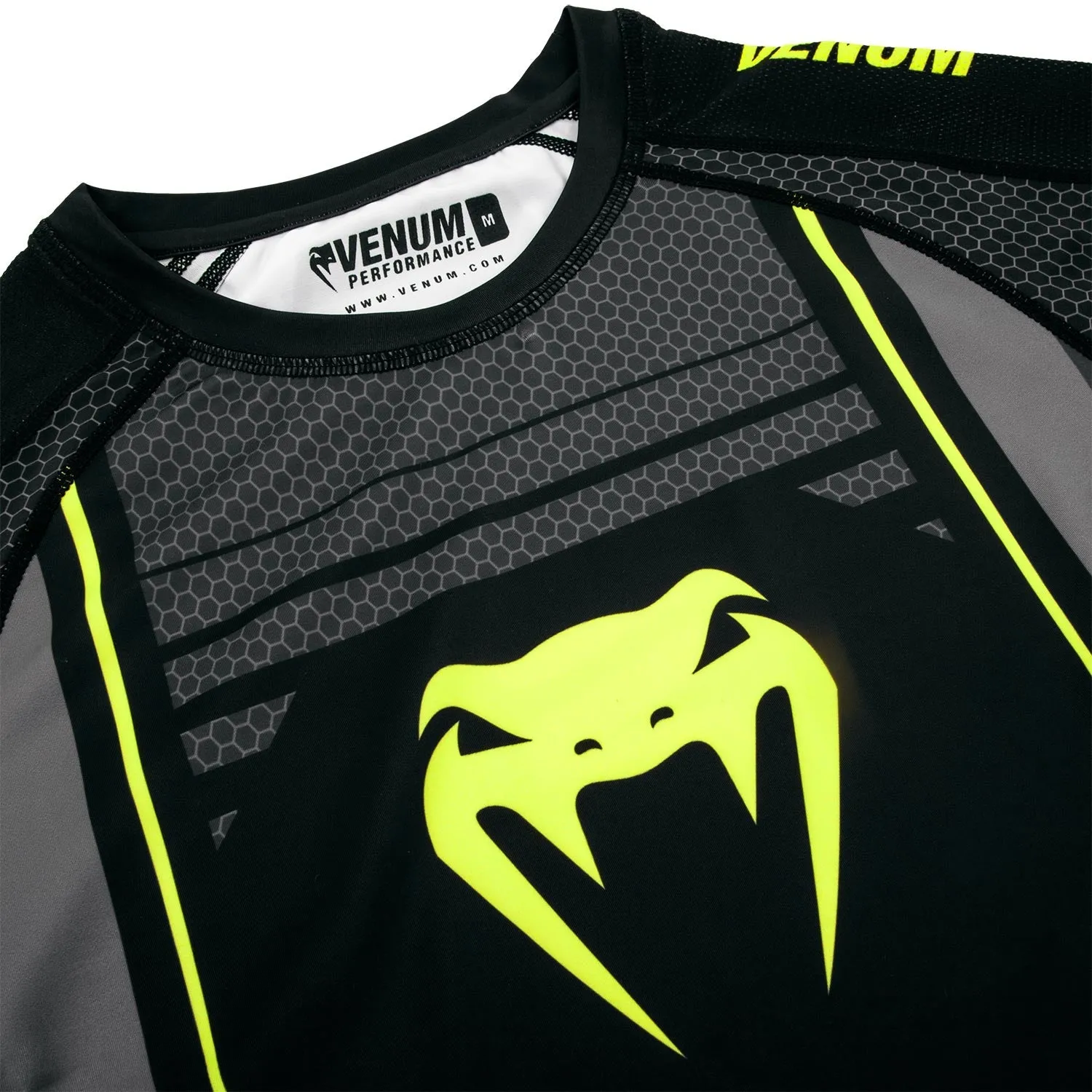 Rashguard Venum Technical 2.0 - Manches courtes - Noir/Jaune