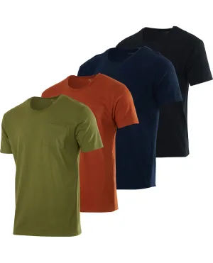 Real Essentials Big & Tall Cotton Short Sleeve Pocket Tee