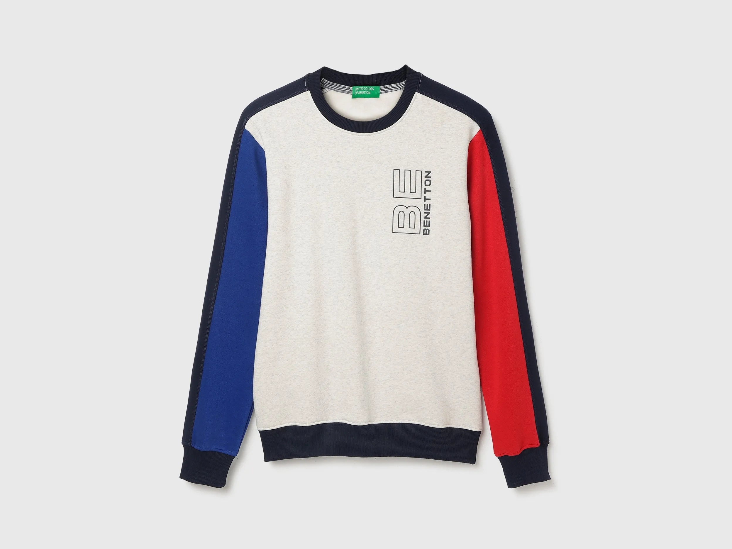 Regular Fit Round Neck Colourblocked Sweatshirt