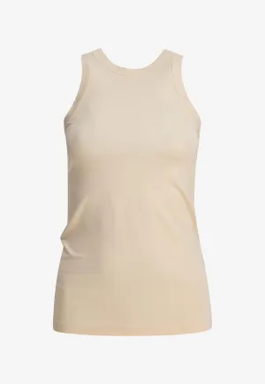 Ribbed Crewneck Tank Top