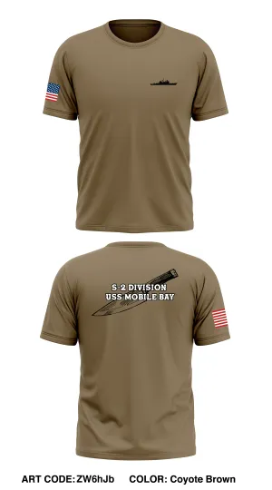 S-2 DIVISION USS MOBILE BAY Store 1 Core Men's SS Performance Tee - ZW6hJb