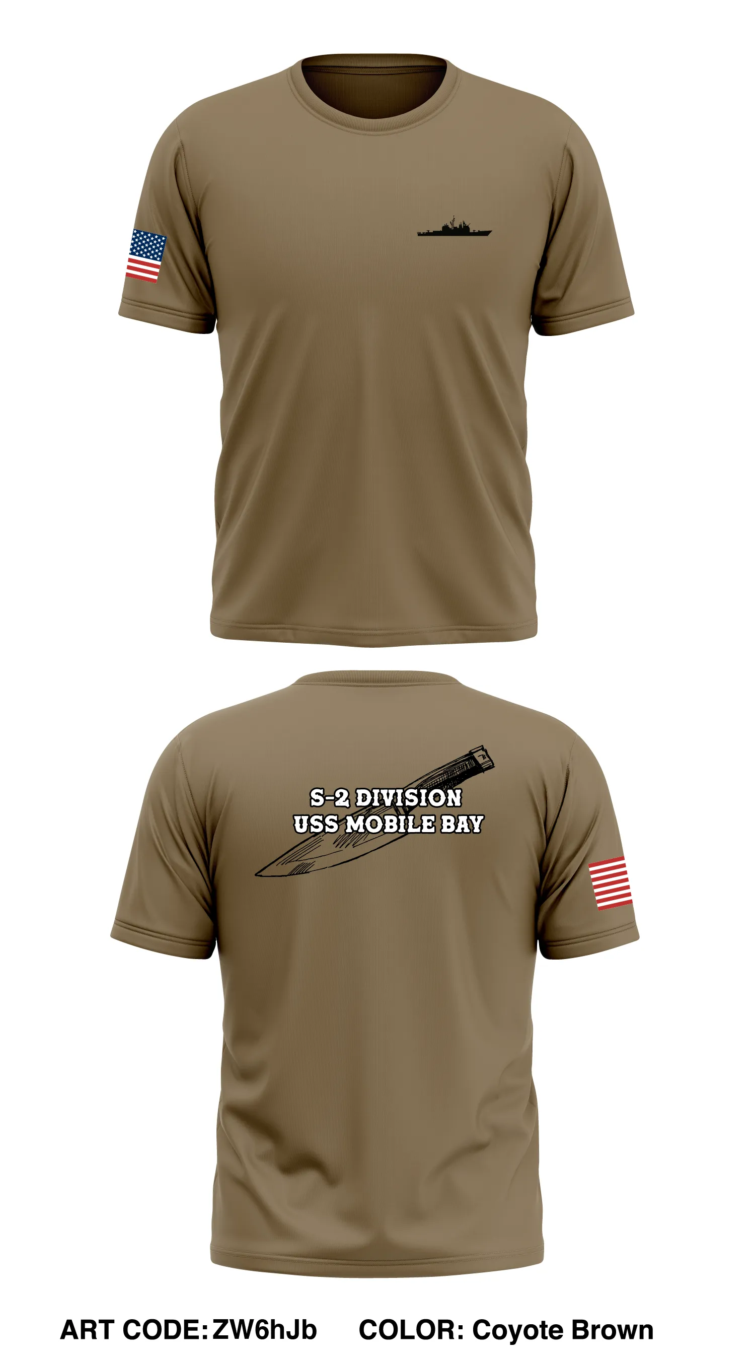 S-2 DIVISION USS MOBILE BAY Store 1 Core Men's SS Performance Tee - ZW6hJb