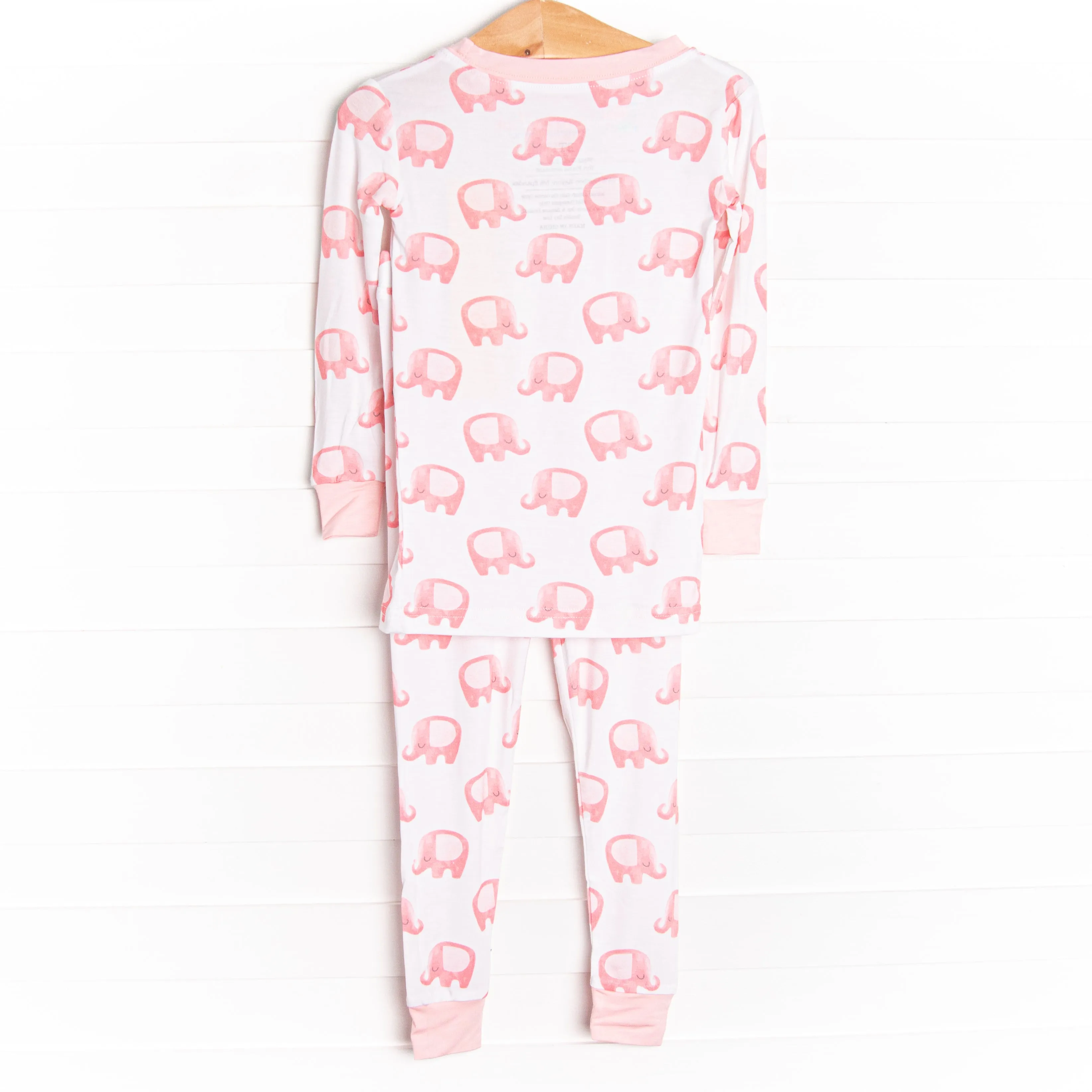 Safari Sleepover Bamboo Pajama Set, Pink