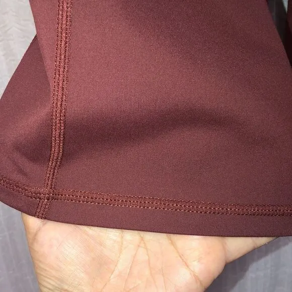 savvi XL Sahara Athletic Work out Stretch Bike Shorts in Rust