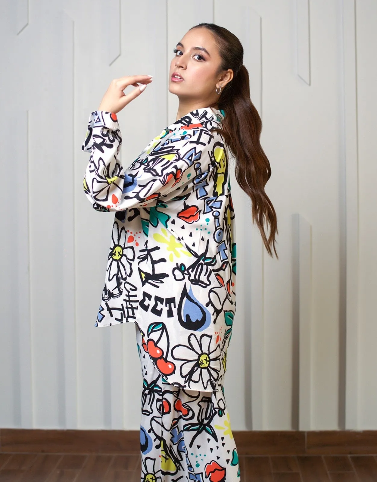 Scribble Pajama Set-Her