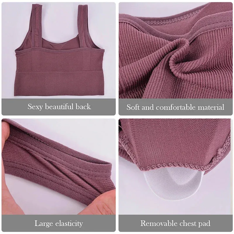 Seamless Shockproof Yoga Crop Top | High-Performance Activewear for Ultimate Comfort