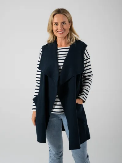 See Saw - Boiled Wool LL 2PKT Open Vest