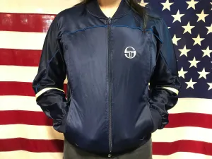 Sergio Tacchini Zip Up Vintage 80’s Nylon Track Jacket Made In Italy