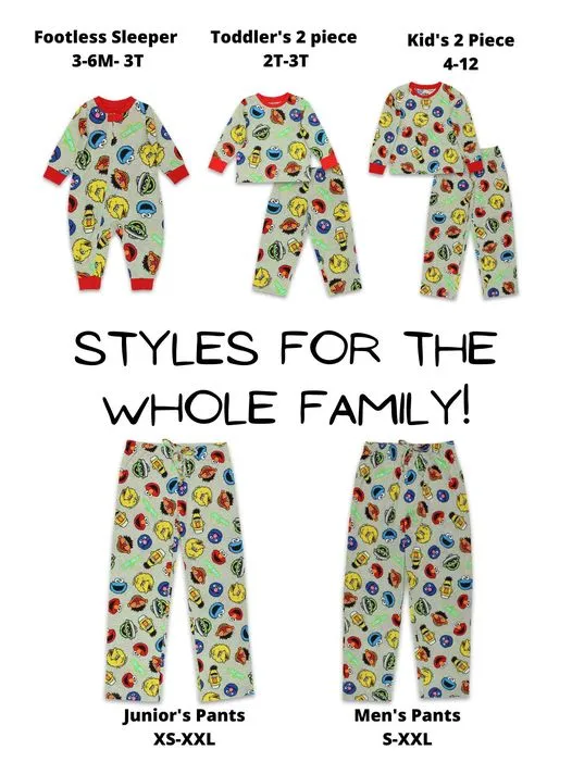 Sesame Street Pajama Pants Family Sleepwear