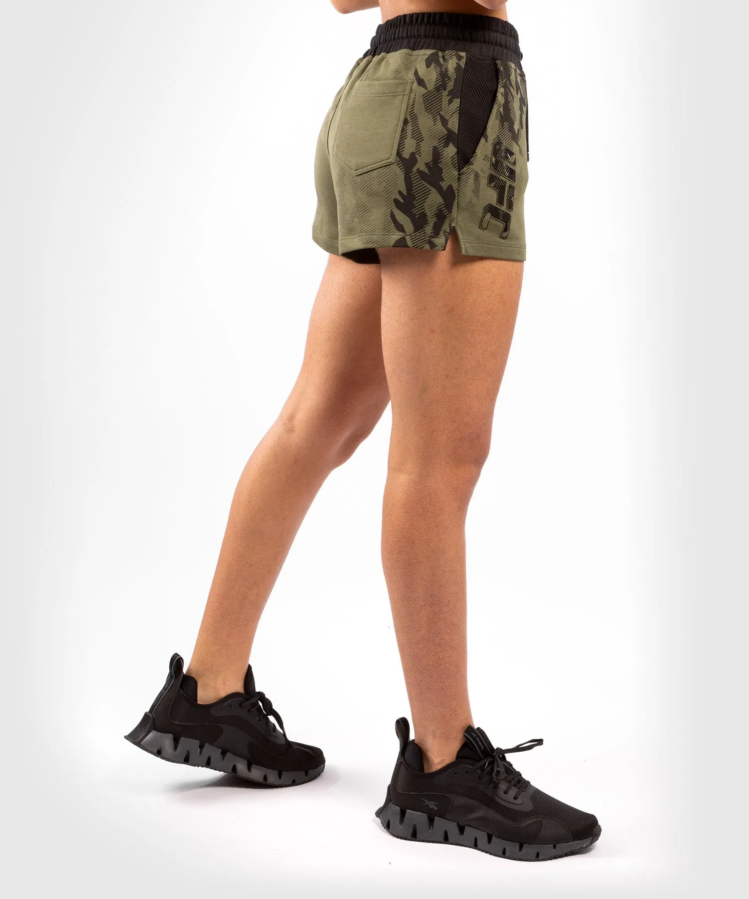 Short de Sport en Coton Femme UFC Venum Authentic Fight Week - Kaki
