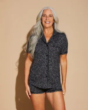 Short Sleeve Top & Boxer Pajama Set